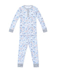 Hockey Two Piece Kids Henley Pajamas