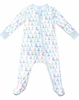 Holiday Harbor Zip Baby Onesie