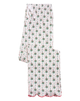 Holly Women’s Button Front Long Scallop Pajama Set