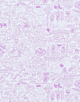 Houston print artwork detail, pink