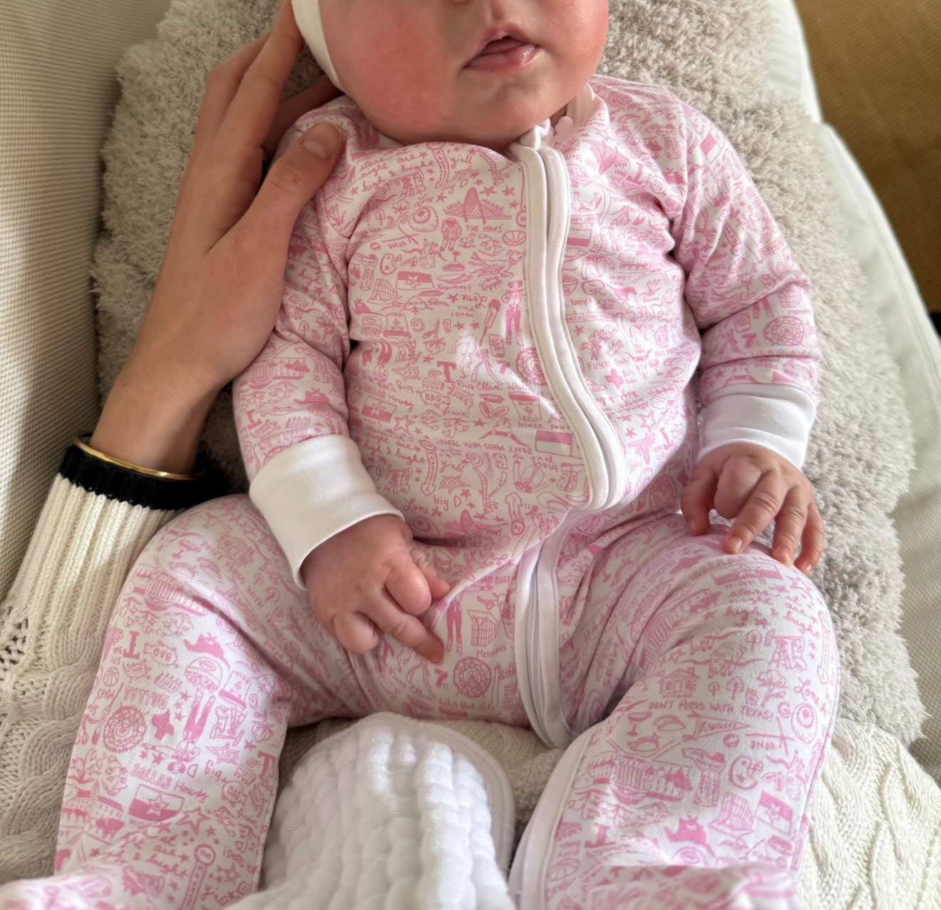 Dallas-Fort Worth Zip Baby Onesie