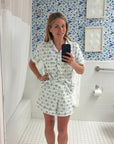 Lobster Bake Women’s Button Front Short Pajama Set