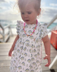Posy Floral Block Block Print Lily Play Dress