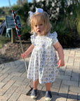 Posy Floral Block Block Print Lily Play Dress