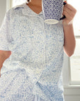 Seaside Women’s Button Front Short Pajama Set