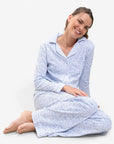 Cape Cod Women's Pajama Set Model sitting
