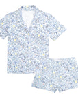 Oyster print women's pajama short set