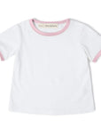 Dotty Dungarees Jack Tee, Pink |Mockingbird Baby & Kids