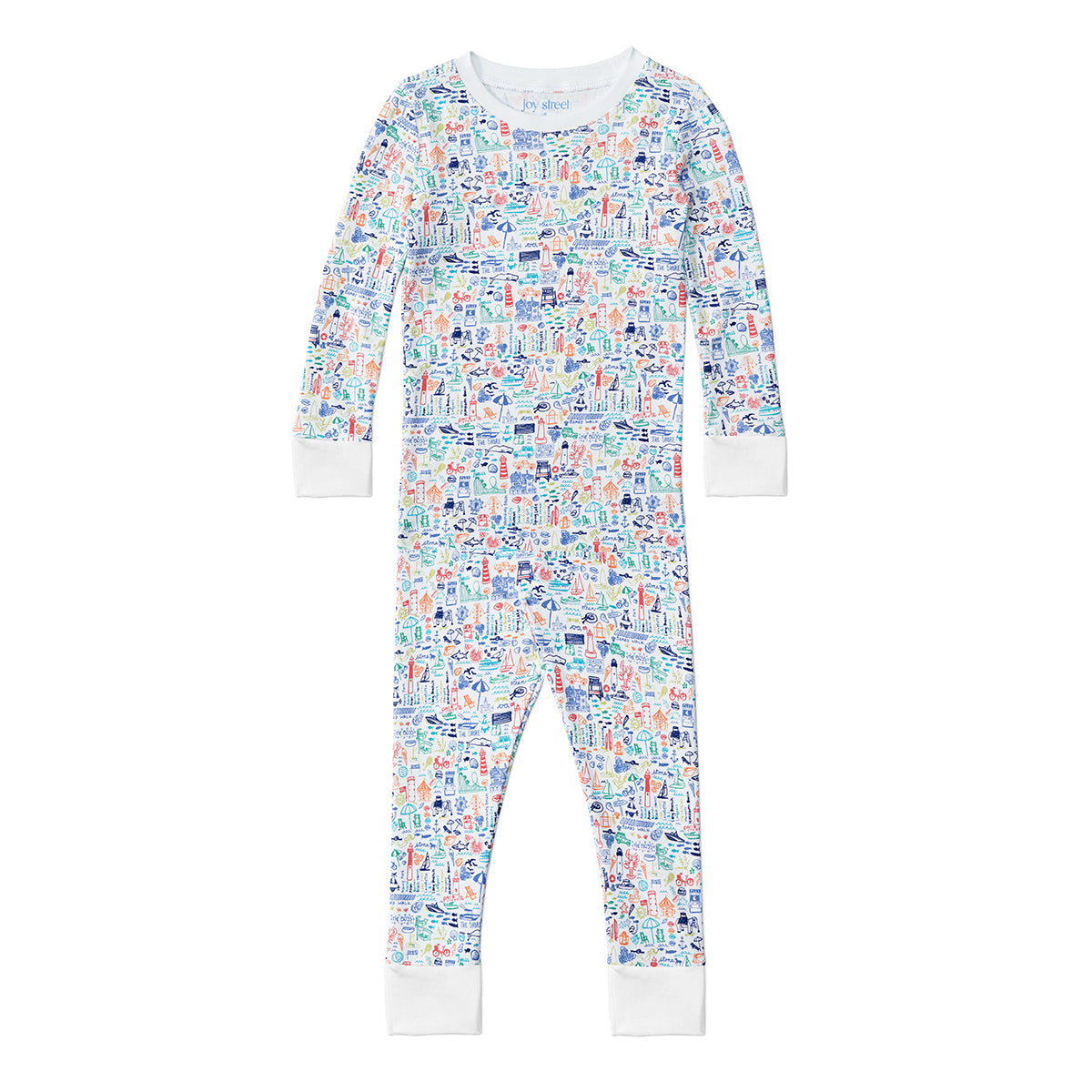 Jersey Shore Print Kids Two Piece Pajamas