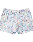 Jersey Shore Print Women's Pajama Set Short