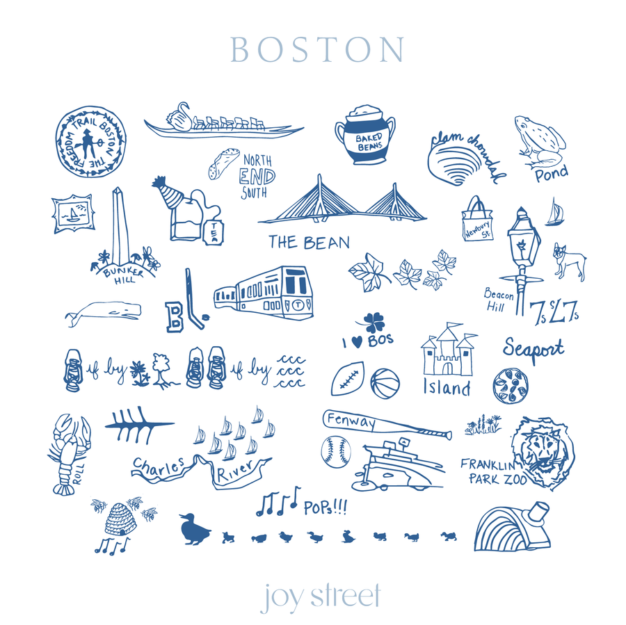 Boston Critter Print Card