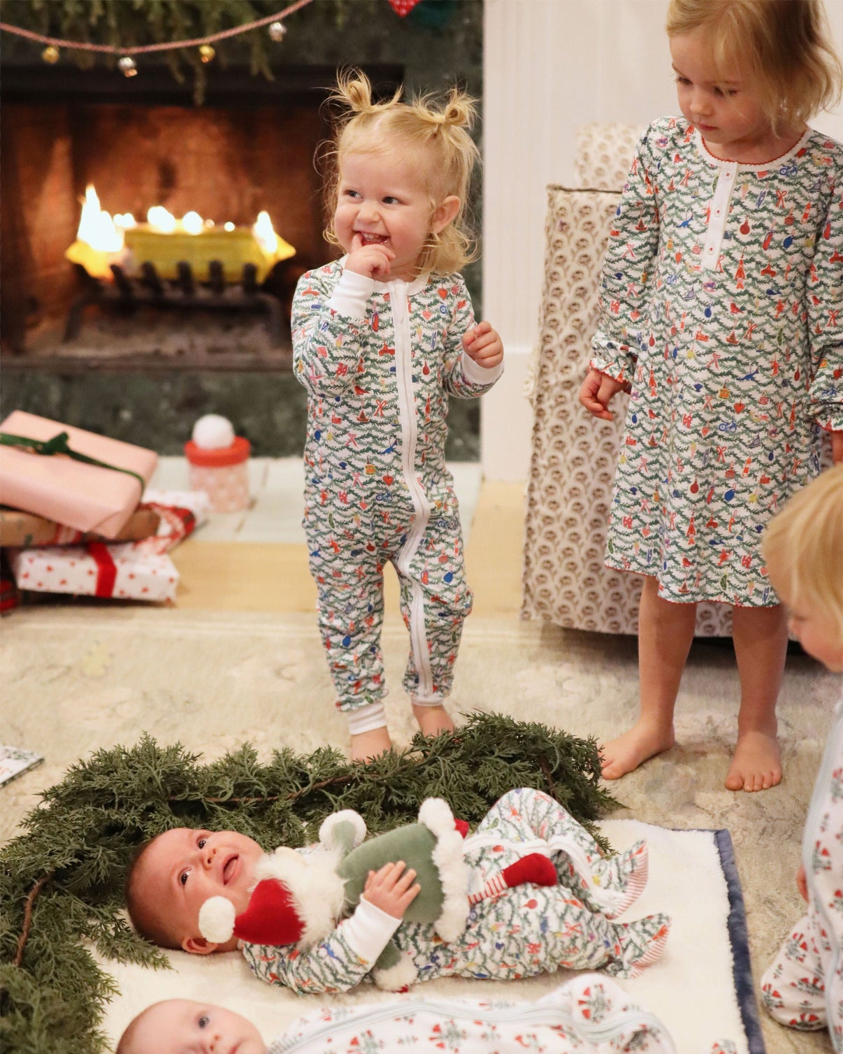 christmas lounge dress Christmas Girls Lounge Dress 3 Holiday Prints | Sizes 12M16Y