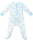 Holiday Harbor Zip Baby Onesie
