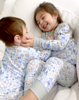 Hockey Two Piece Kids Henley Pajamas
