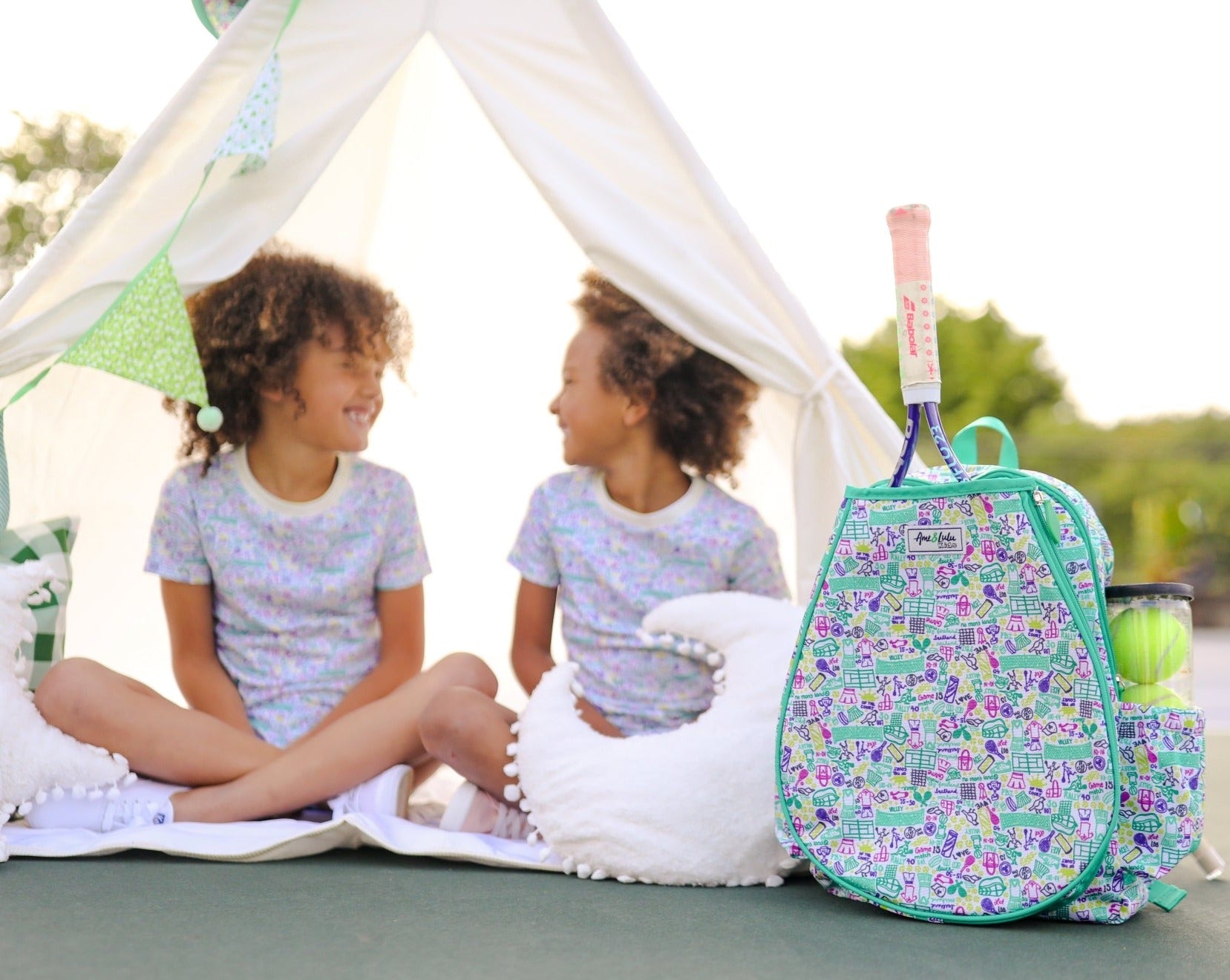 Ame & Lulu x Joy Street Kids Tennis Bag