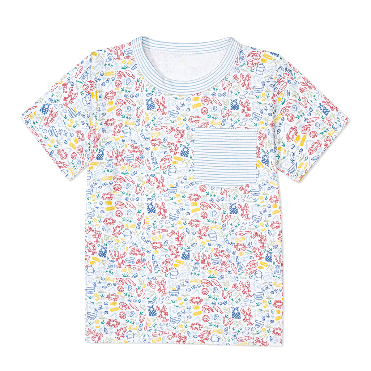 Lobster Bake Kids Pocket Tee Shirt