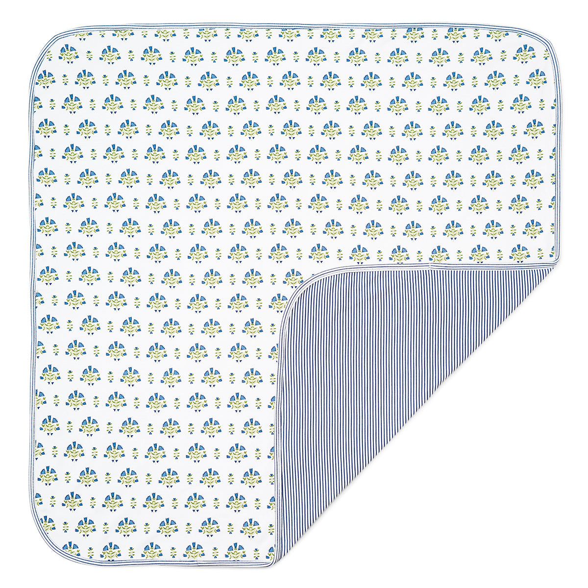 Posy Floral Block Print Baby Blanket