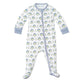 Posy Floral Block Print Zip Baby Onesie