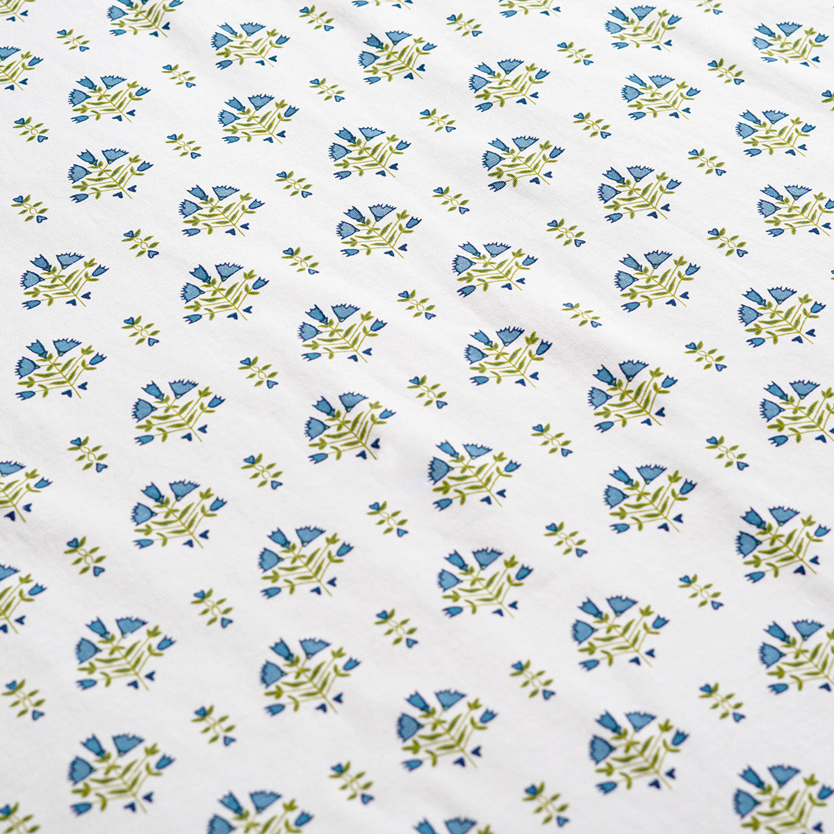 Posy Floral Block Print Round Baby Bib
