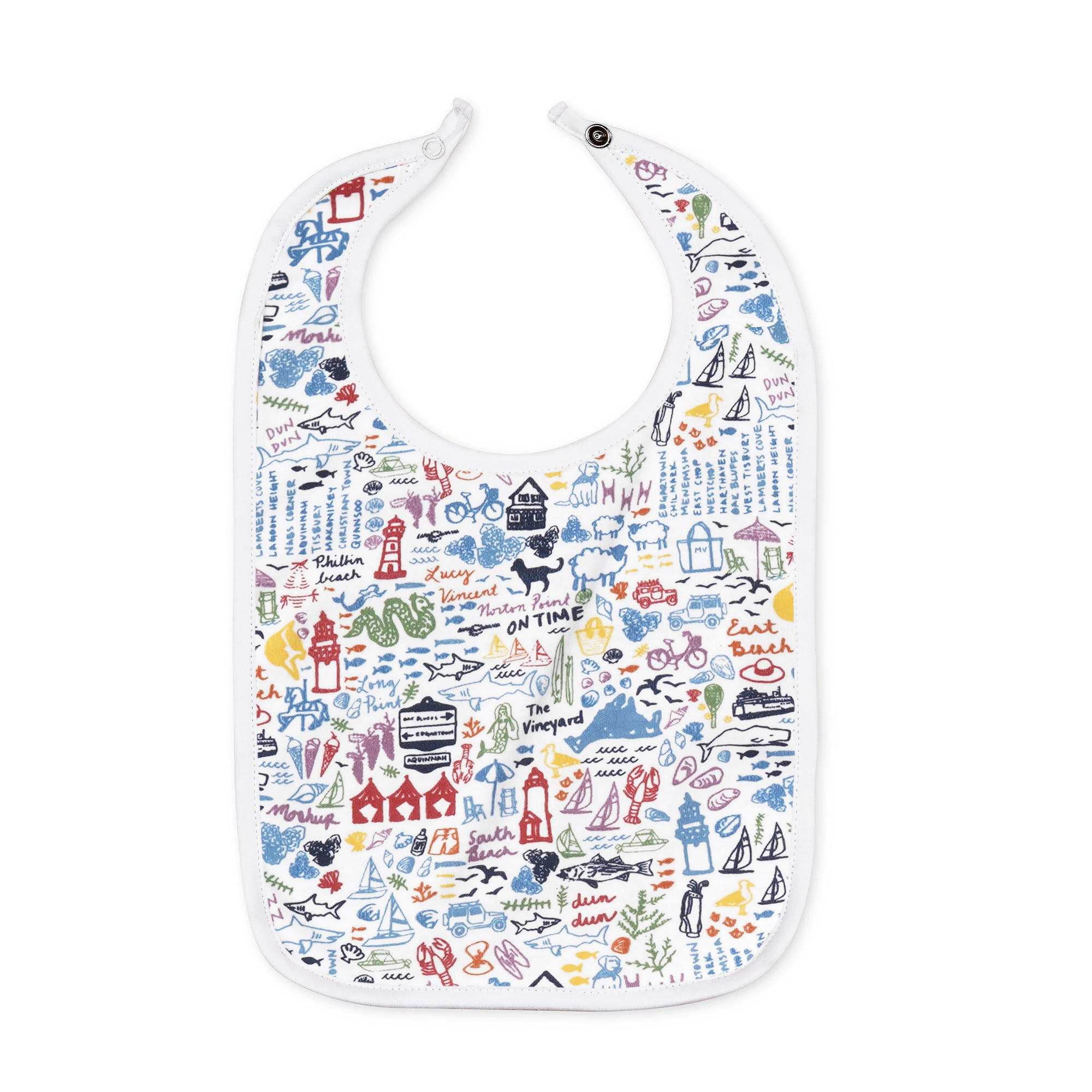 Martha's Vineyard Round Baby Bib