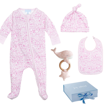 Joy Street Nantucket Baby Gift Set, pink