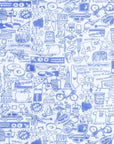 Joy Street Kids New York City print detail, blue