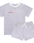 Navy Stripe Summer Kids Camp Set Navy Stripe