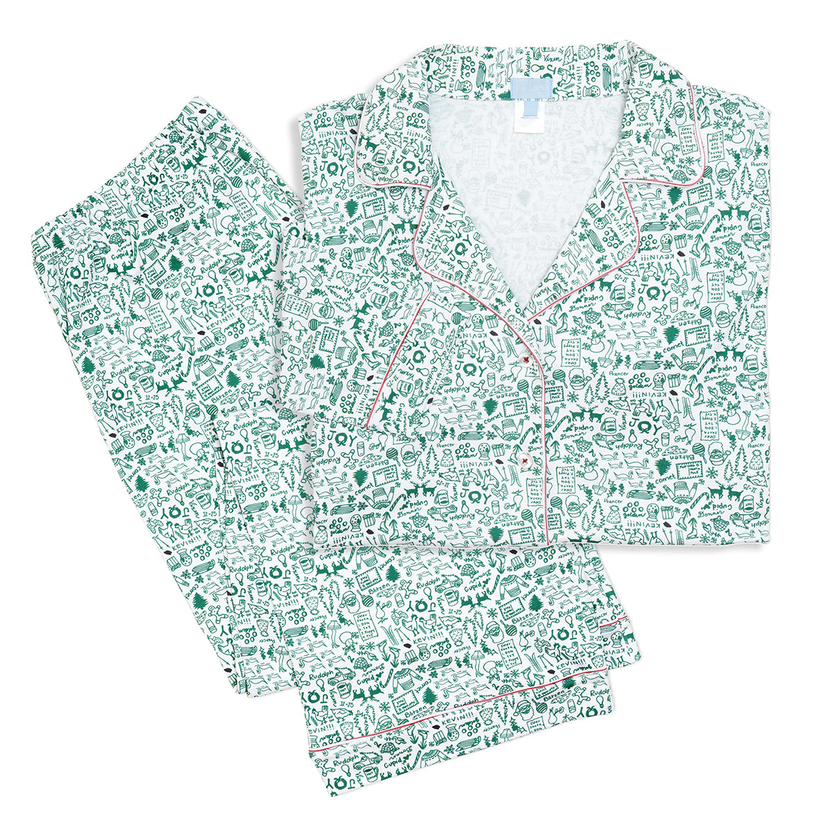 North Pole Christmas Women’s Button Front Pajama Set