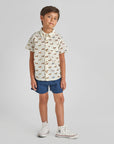 Pink Chicken Boys Jack Shirt in Dachshunds