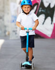Micro Kickboard Micro Maxi Foldable LED Scooter | Bright Blue