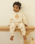 Quincy Mae Relaxed Fleece Sweatpant Smiley Pumpkins
