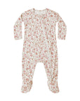 Quincy Mae Bamboo Zip Footie Bloom