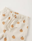 Quincy Mae Relaxed Fleece Sweatpant Smiley Pumpkins