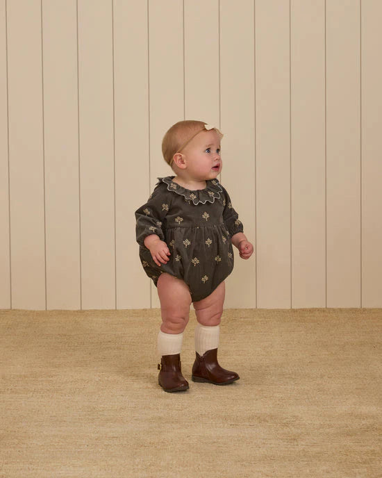 Rylee + Cru Freya Romper Blossom Embroidery