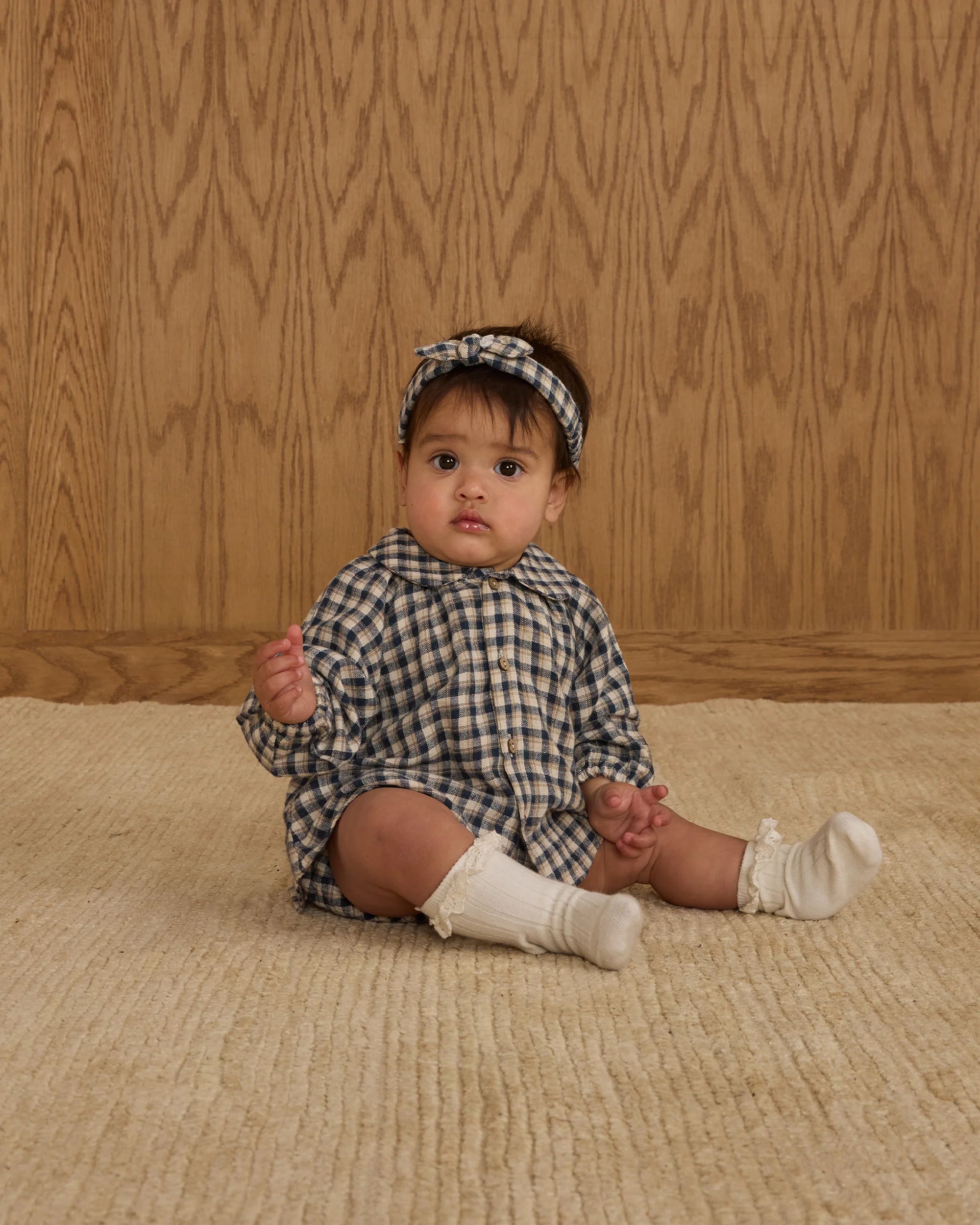 Rylee + Cru Nellie Set Navy Check