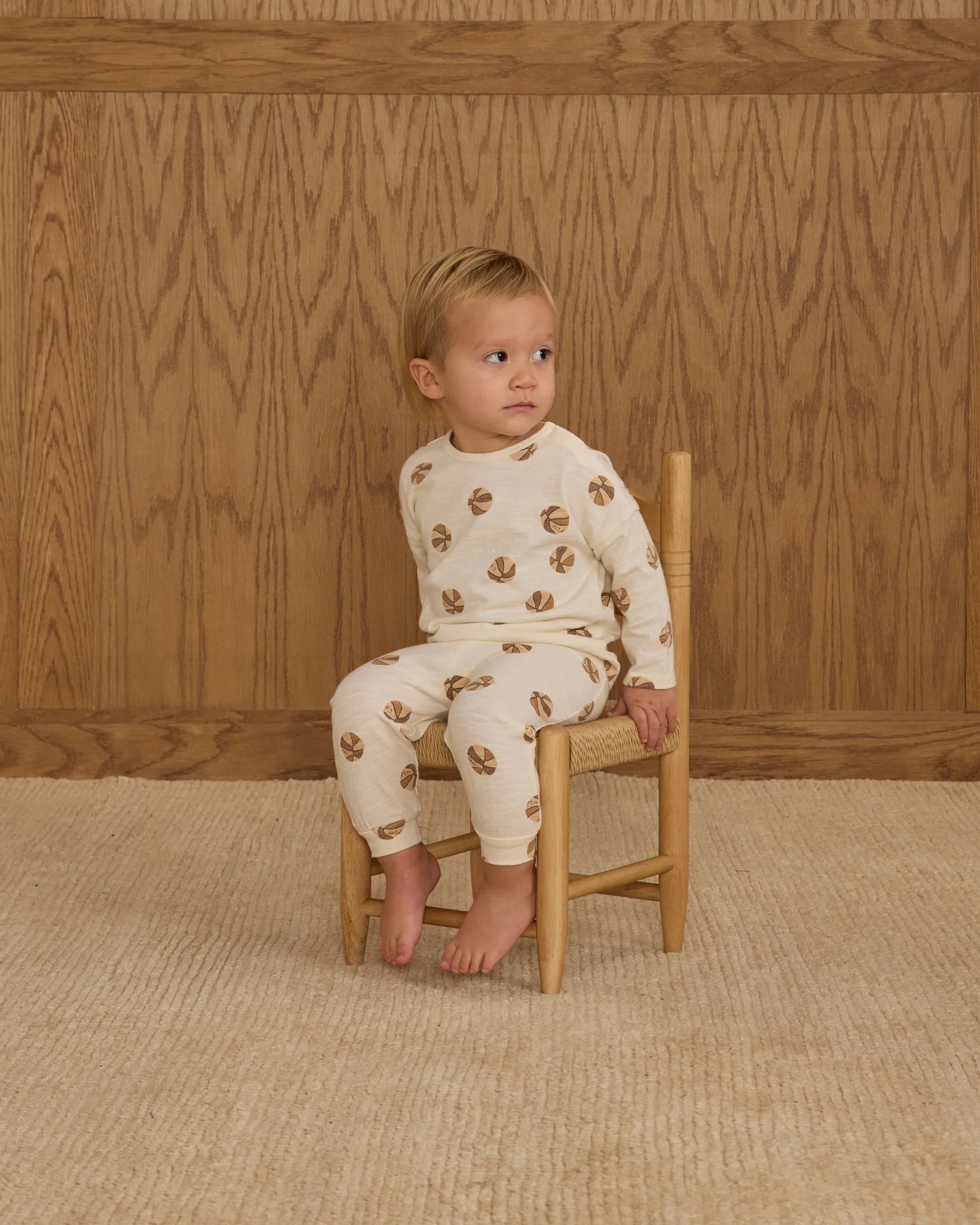 Rylee + Cru Long Sleeve Tee + Pant Set Basketball