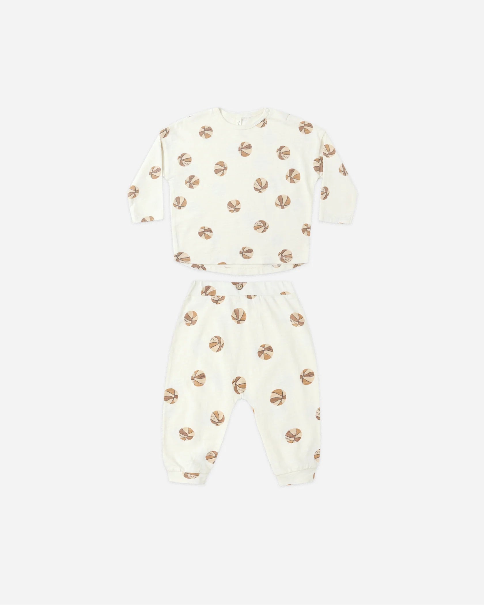 Rylee + Cru Long Sleeve Tee + Pant Set Basketball