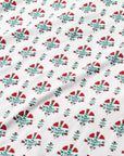 Poinsettia Block Women’s Henley Pajama Set