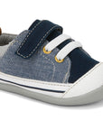 See Kai Run Stevie II First Walkers, Blue Denim |Mockingbird Baby & Kids