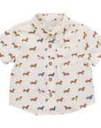 Pink Chicken Boys Jack Shirt in Dachshunds