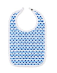 Joy Street Blue Heart Stripe Baby bib