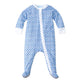 Joy Street Baby Zip Oneise Blue hearts stripe