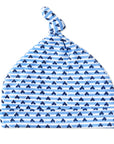 Joy Street Blue Heart Stripe Baby Hat