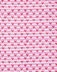 Joy Street Pink Heart Stripe Women's Short Pajama Set
