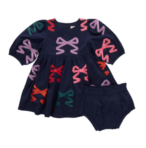 Girls Brooke Bow Dress