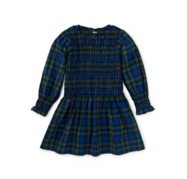 Tea Smocked Woven Blouson Dress