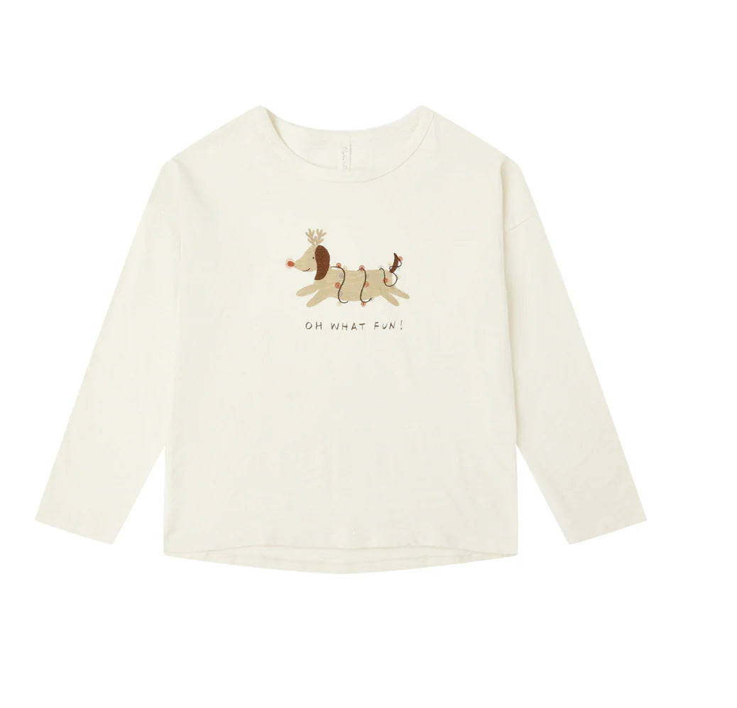 Rylee + Cru Long Sleeve Tee Oh What Fun