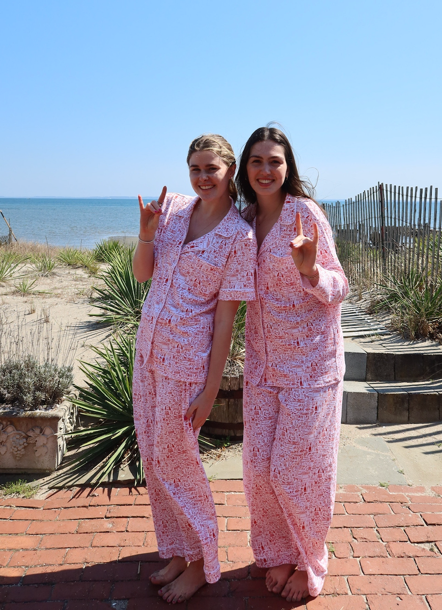 Fairfield Button Front Long Pajama Set