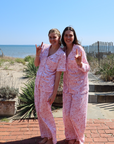 Fairfield Button Front Long Pajama Set