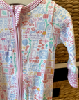 Mahjong Zip Baby Onesie
